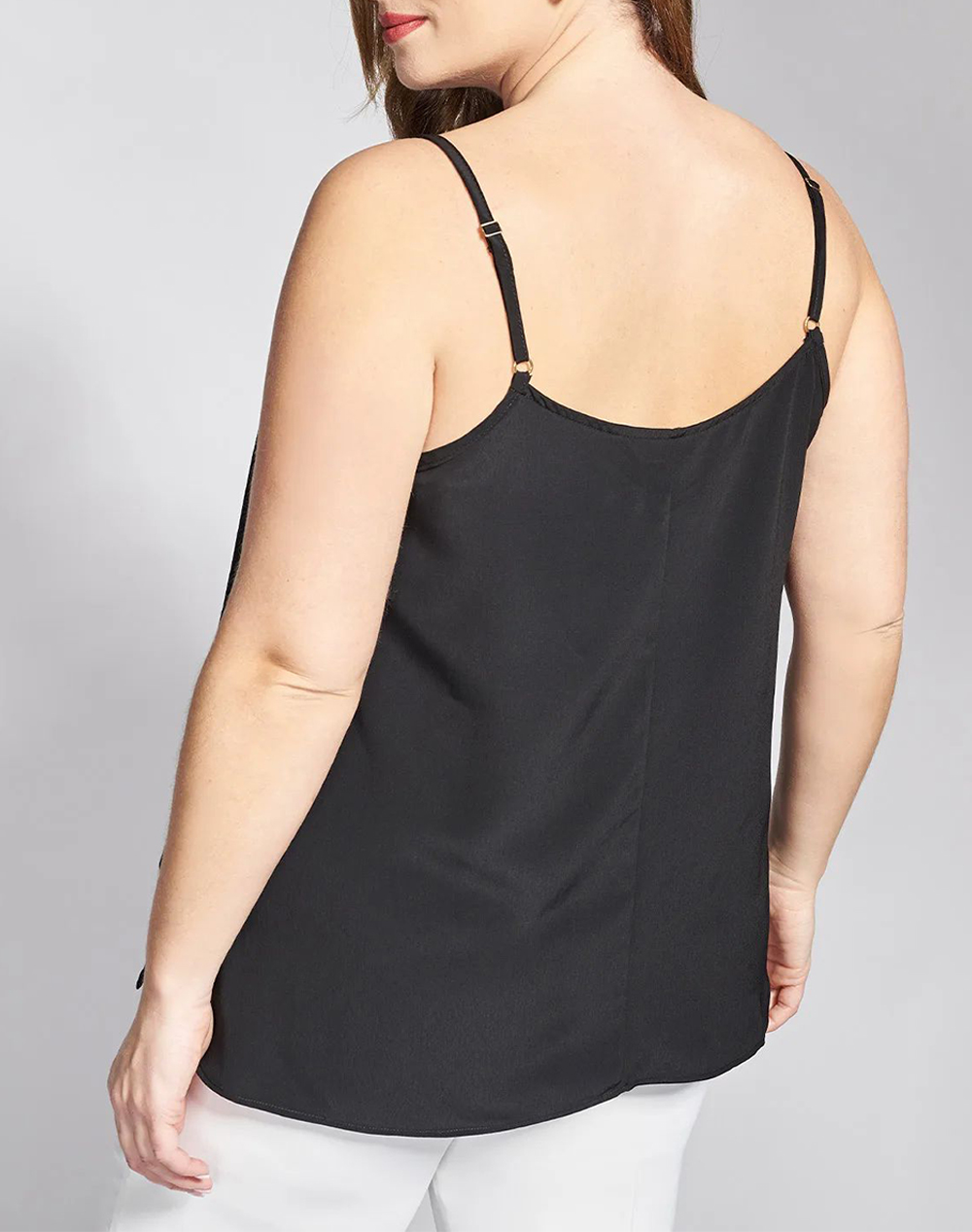 PARABITA Lingerie κρεπ τοπ σε γραμμή-Α 012610189476-002 Black φωτογραφία