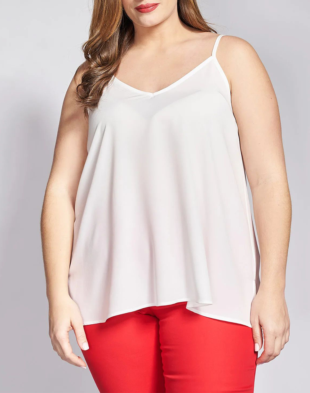 PARABITA Lingerie κρεπ τοπ σε γραμμή-Α 012610189476-009 Ecru