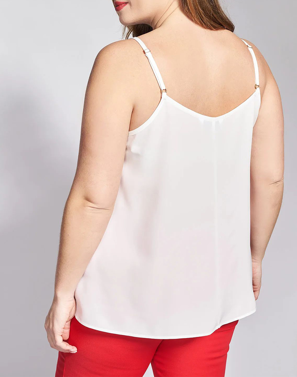 PARABITA Lingerie κρεπ τοπ σε γραμμή-Α 012610189476-009 Ecru φωτογραφία