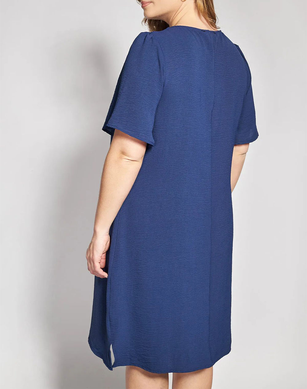 PARABITA Μίντι Φόρεμα Washed με Λούρεξ λεπτομέρεια 012610600275-003 Blue φωτογραφία