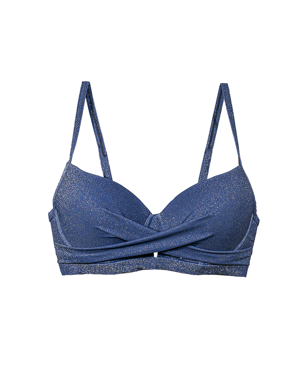 SOLANO 58-1/ΜΑΓΙΟ ΤΟΠ 80%PL-20%EL 50-1580D-BLUE TEXTURE Blue