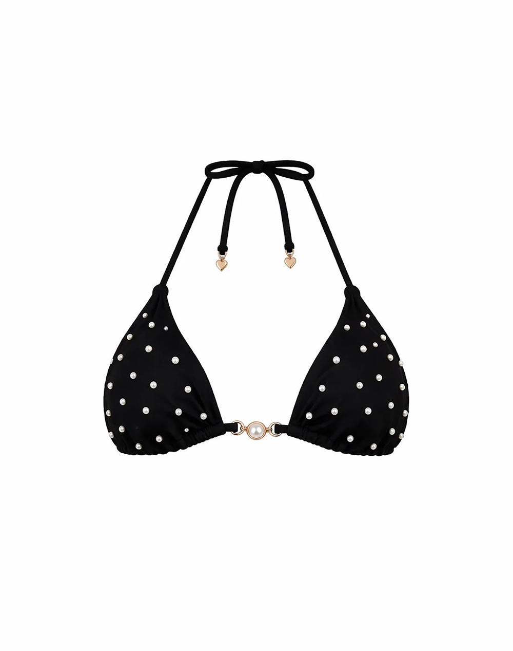 Sugarfree Γυναικείο Τριγωνικό Bikini Τοπ Μαύρο Πολυαμίδιο Spandex