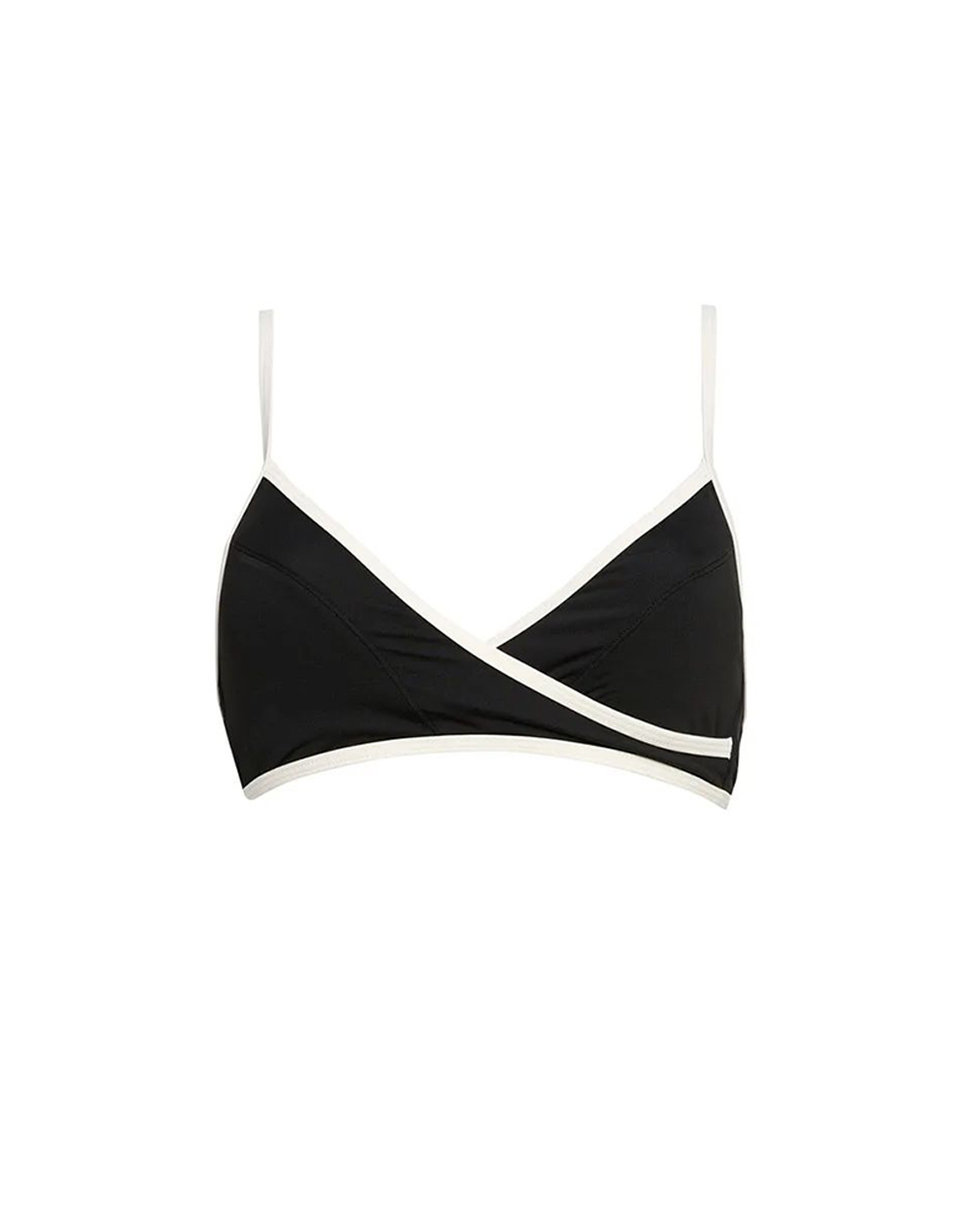 Sugarfree Γυναικείο Τριγωνικό Bikini Τοπ Μαύρο Πολυεστέρας Ελαστάνη