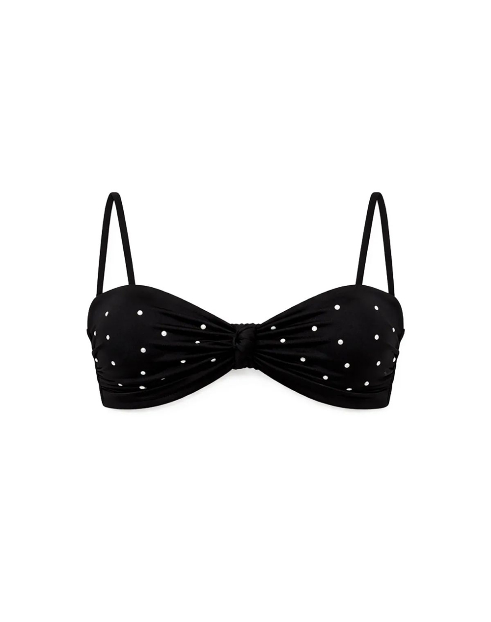 Sugarfree Γυναικείο Στράπλες Bikini Τοπ Μαύρο Πολυαμίδιο Spandex