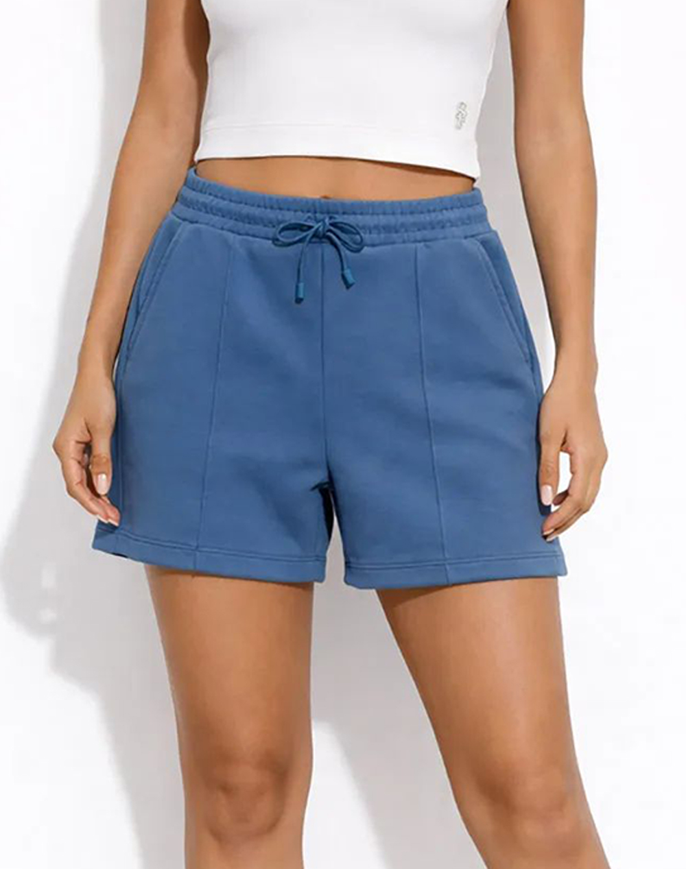 Sugarfree Γυναικεία Βερμούδα Μπλε Rayon Πολυεστέρας Spandex