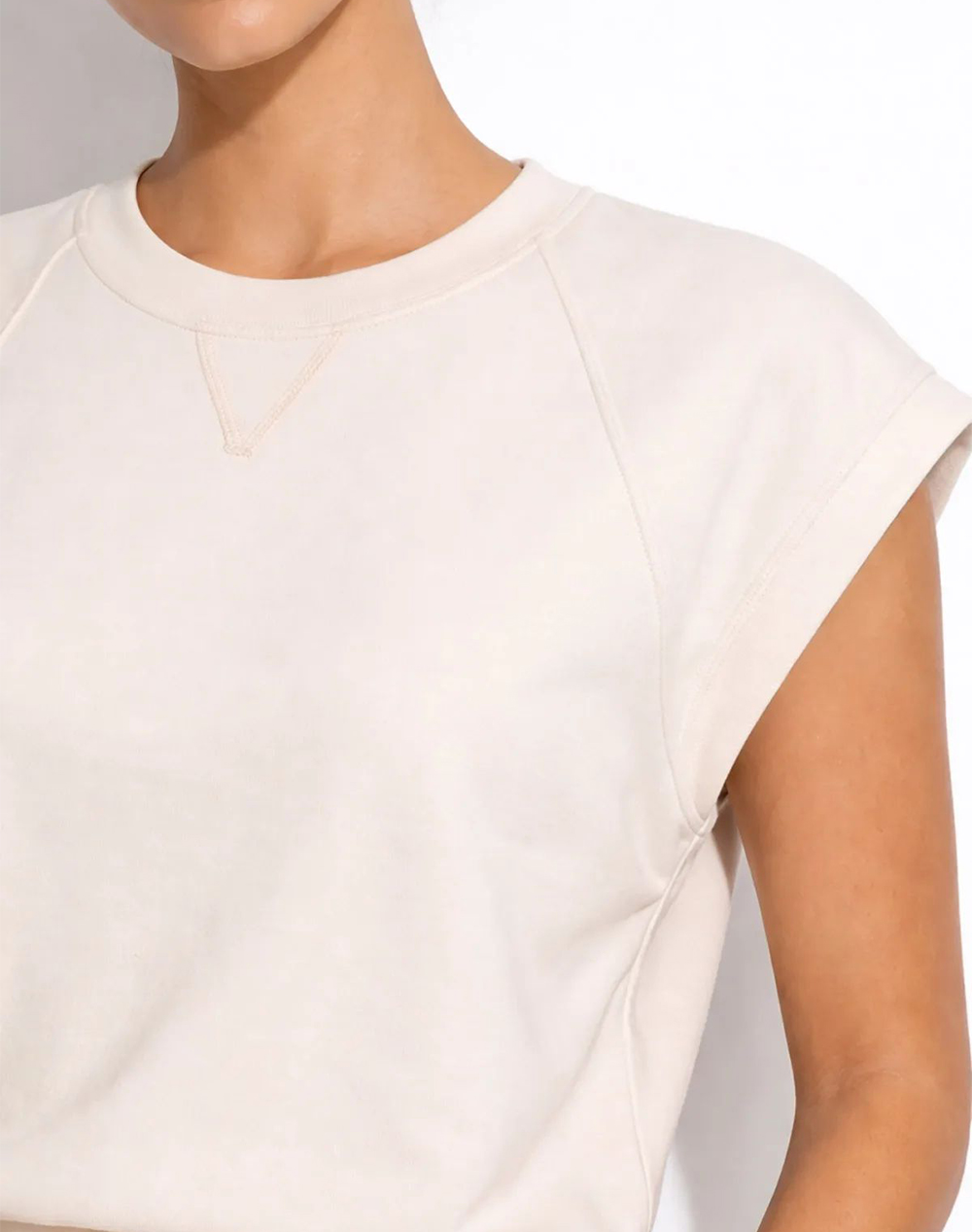 Sugarfree Mπλουζα 26812020-102 Offwhite Γυναικεία ρούχα μπλούζες Τ-Shirt Politikos Shop Πολιτικός