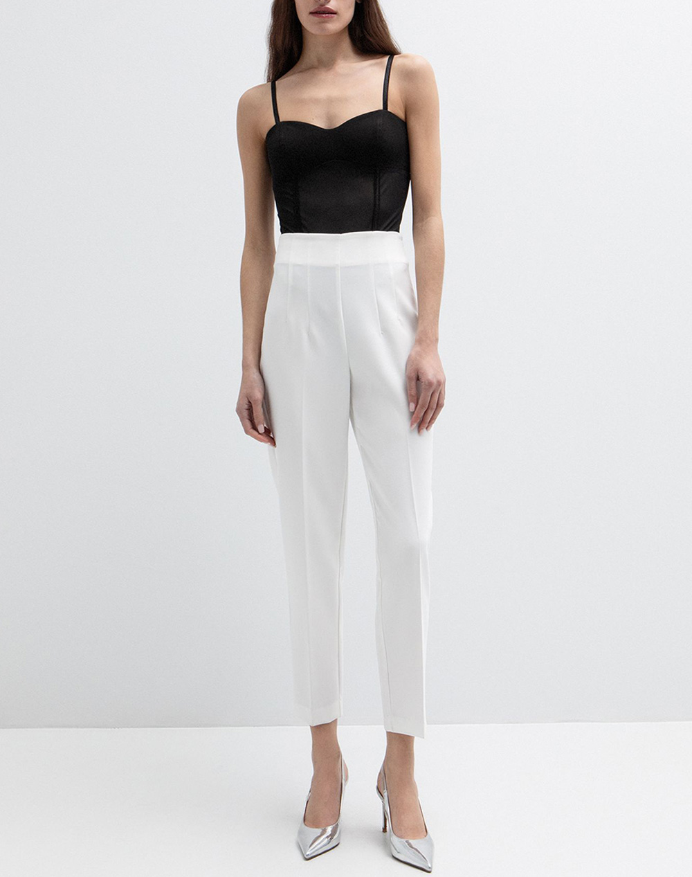 Toi Moi Παντελόνι 20-5877-126-1002 Offwhite Γυναικεία ρούχα παντελόνια Υφασματινα Politikos Shop Πολιτικός