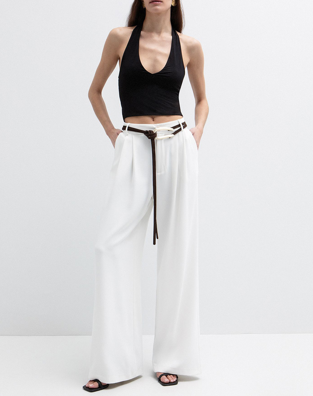 Toi Moi Παντελόνι 20-5837-126-1002 Offwhite Γυναικεία ρούχα παντελόνια Chinos Politikos Shop Πολιτικός