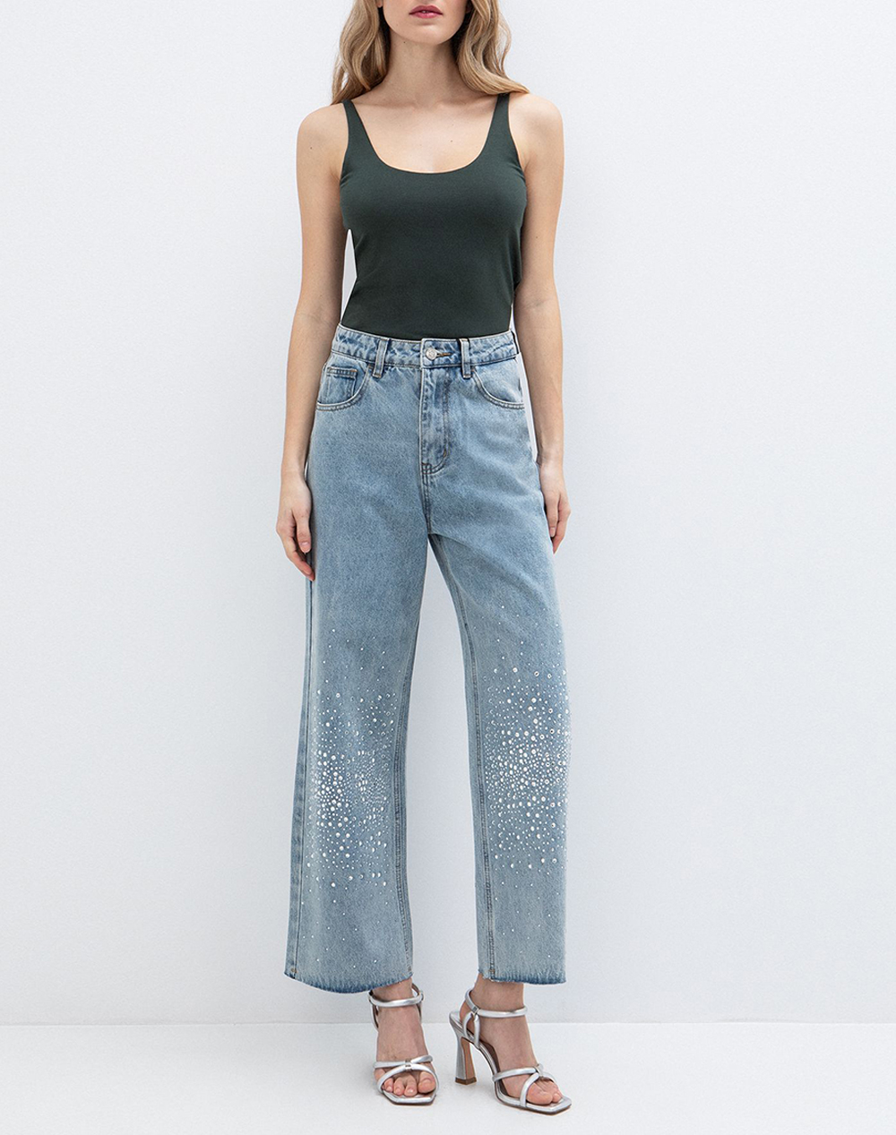 Toi Moi Τζιν 20-5762-126-1013 Denimblue Γυναικεία ρούχα παντελόνια Jean 5P Cargo Politikos Shop Πολιτικός