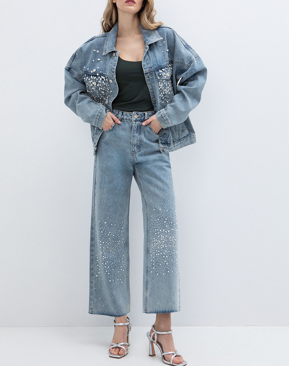 Toi Moi Τζακετ Τζιν 60-1715-126-1013 Denimblue Γυναικεία ρούχα Πανωφορια μπουφάν Politikos Shop Πολιτικός
