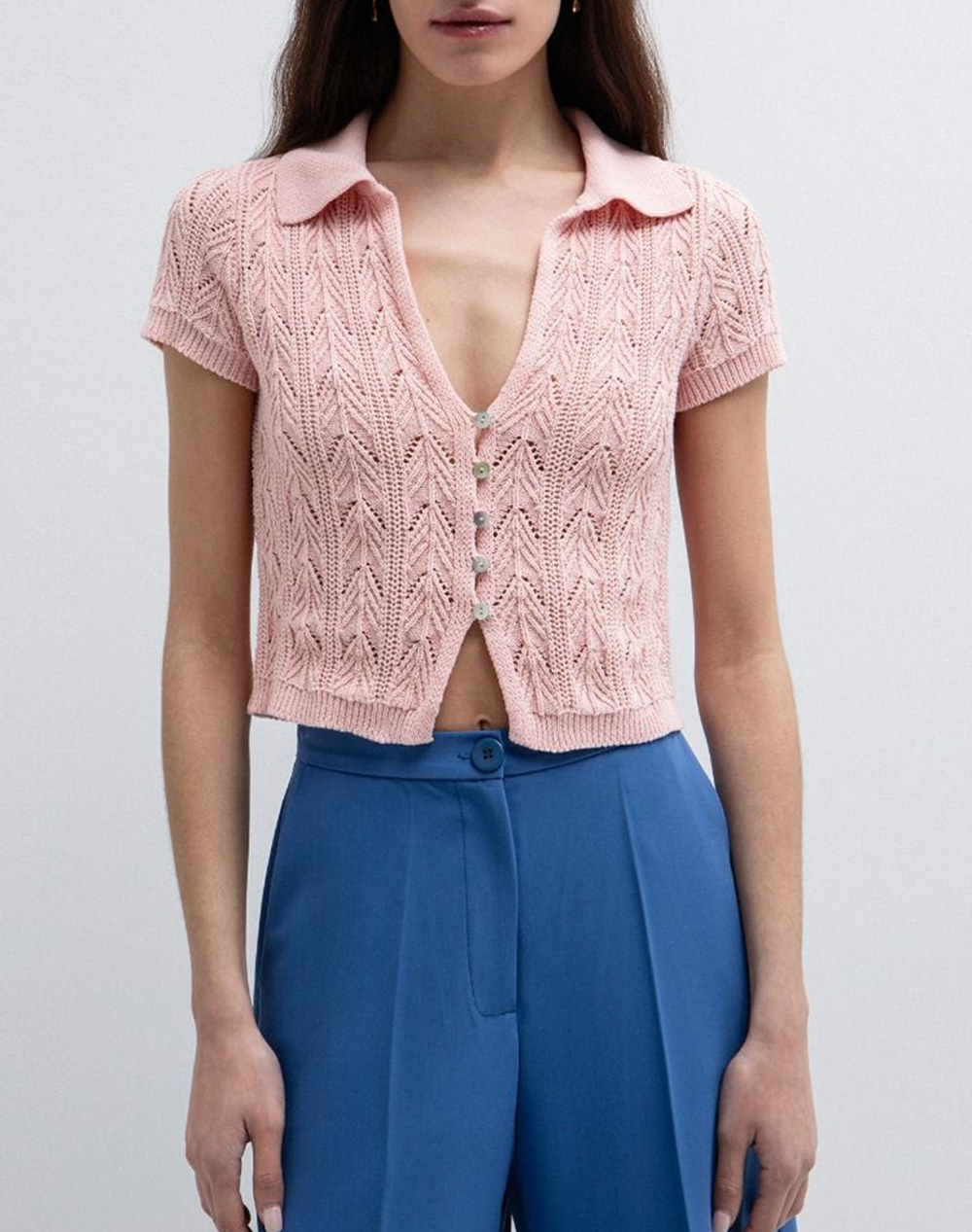 TOI&MOI ΠΛΕΚΤΗ ΜΠΛΟΥΖΑ 70-4951-126-365 Pink