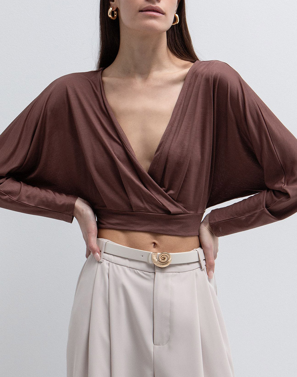 TOI&MOI ΜΠΛΟΥΖΑ 80-6723-126-331 Chocolate