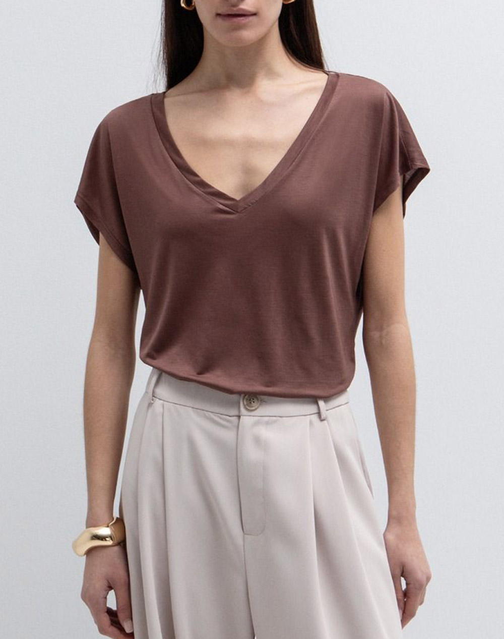 TOI&MOI ΜΠΛΟΥΖΑ 80-6720-126-331 Chocolate