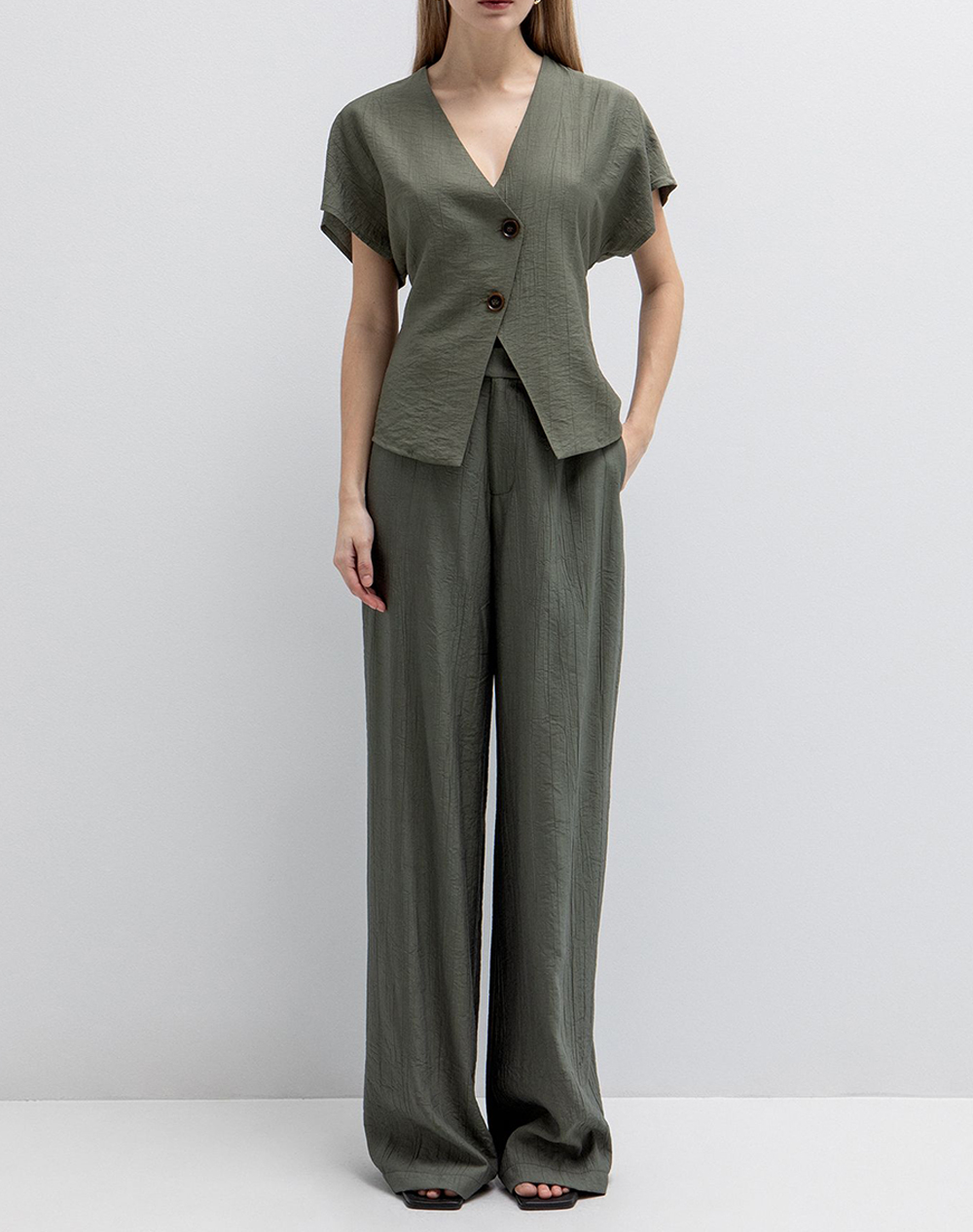 Toi Moi Μπλούζα 30-5800-126-334 Khaki Γυναικεία ρούχα μπλούζες Τοπ Κορμακια Politikos Shop Πολιτικός