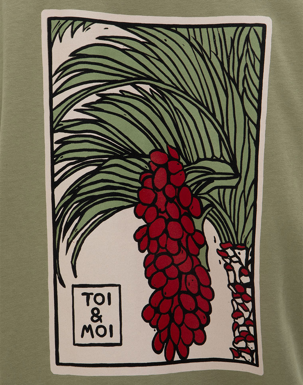 Toi Moi Μπλούζα 80-6794-126-335 Olive Γυναικεία ρούχα μπλούζες Τ-Shirt Politikos Shop Πολιτικός