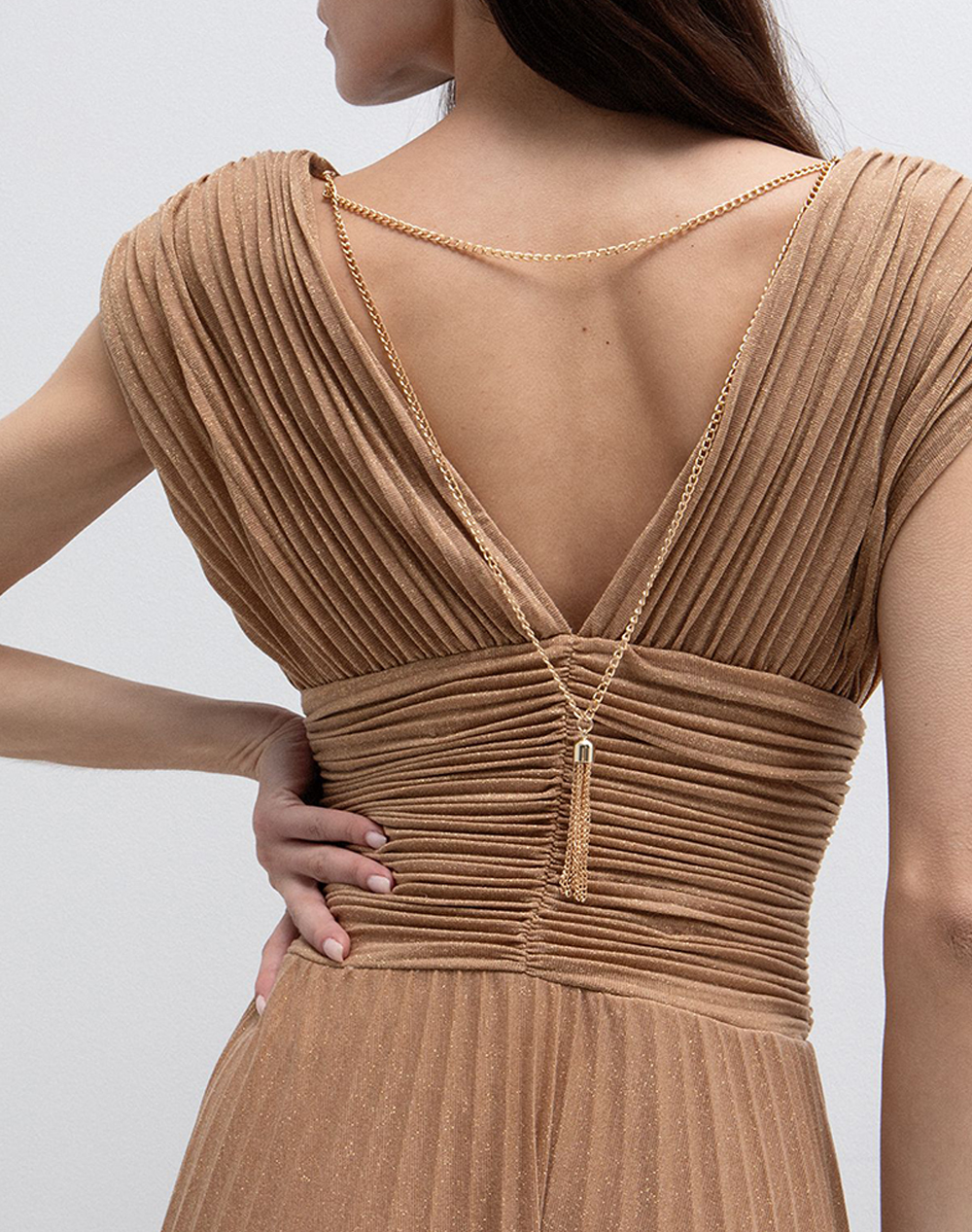 Toi Moi Μιντι Φόρεμα 50-6769-126-386 Camel Γυναικεία ρούχα φορέματα Politikos Shop Πολιτικός