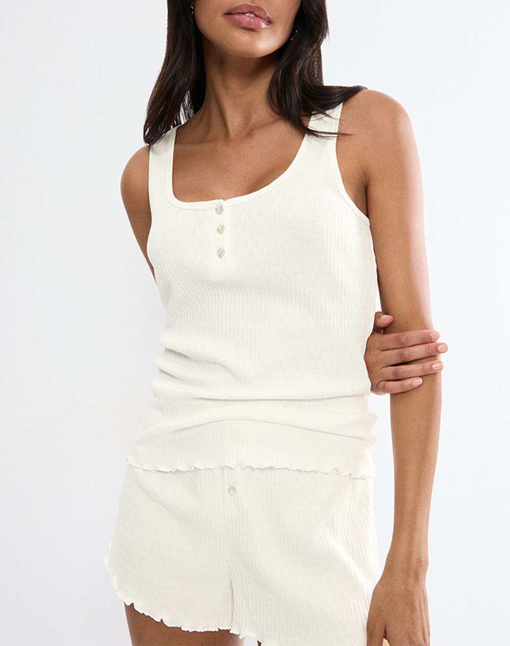 TRIUMPH Mix & Match Top NSL Pointelle 10227215-00GZ OffWhite