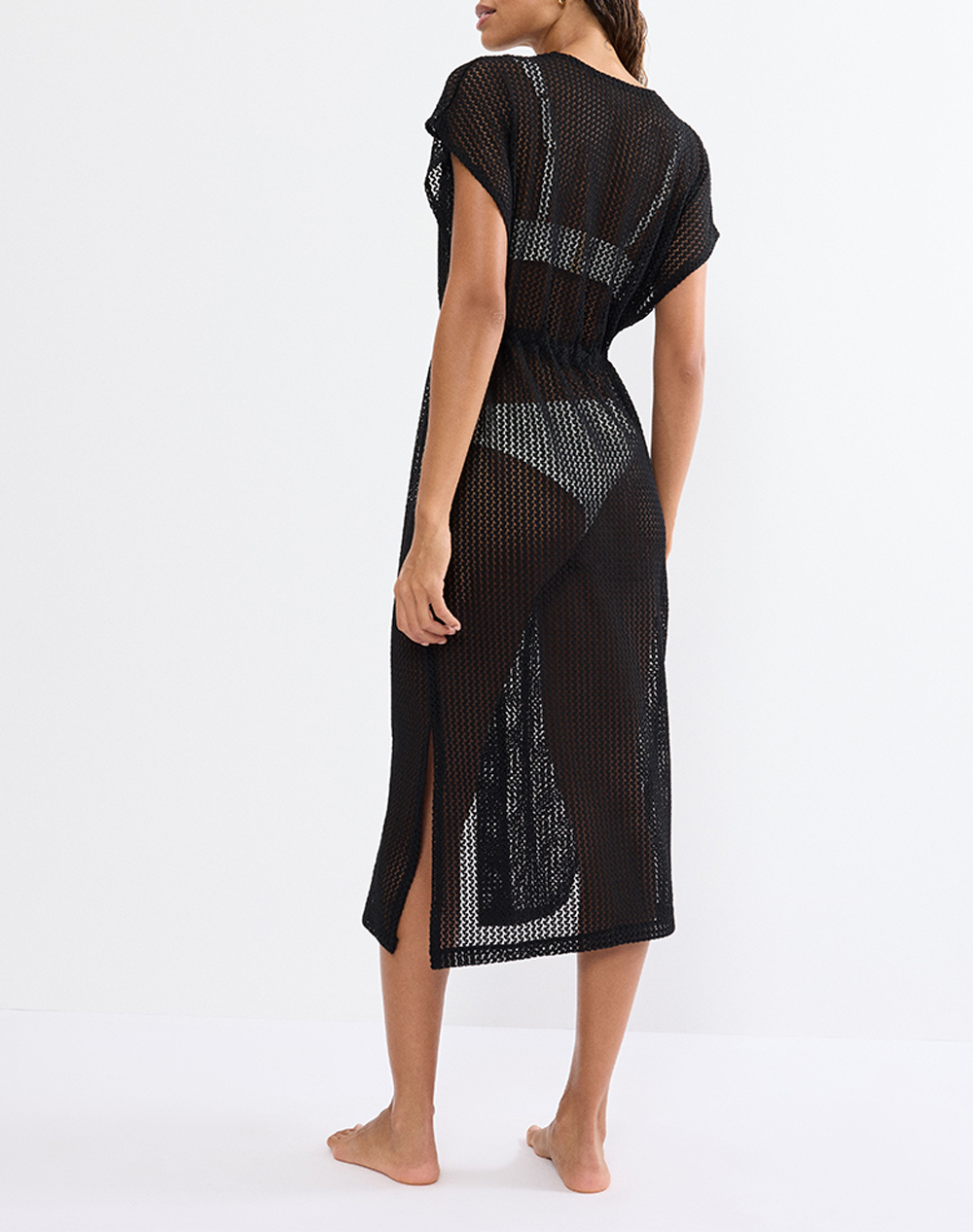 TRIUMPH Beach MyWear Crochet Kimono 10226433-0004 Black φωτογραφία