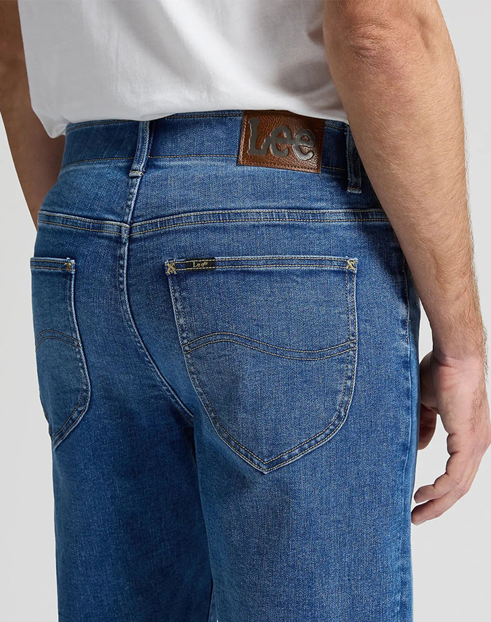 Lee Xm 5 Pocket Short 112376330-Believe Blue Denimblue ανδρικά ρούχα Σορτς Βερμουδες Jeans Politikos Shop Πολιτικός