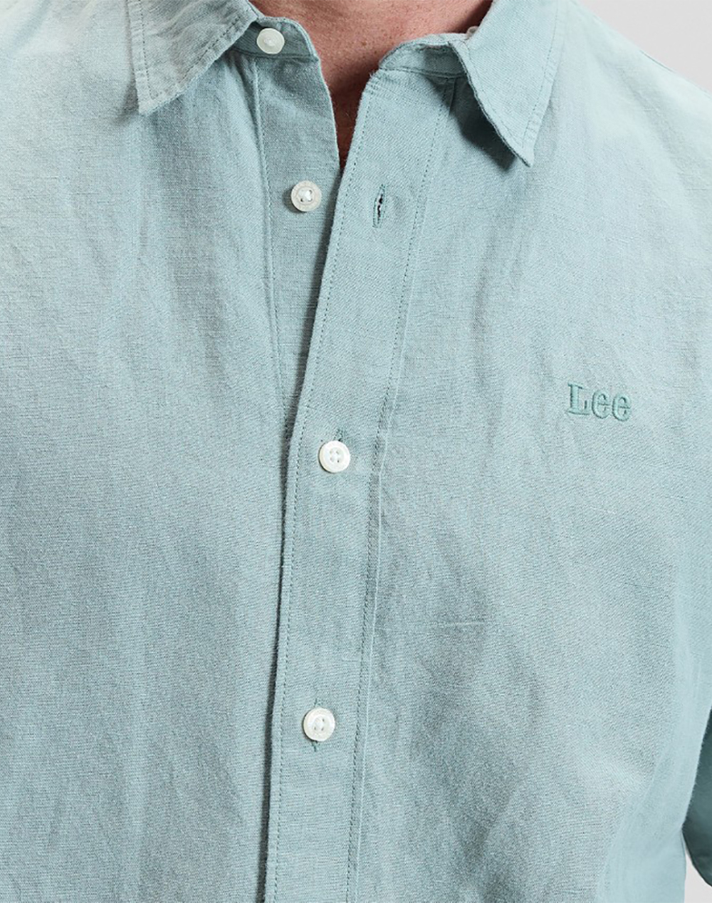 Lee Shirt 112376550-Desert Sage Lightgreen ανδρικά ρούχα πουκάμισα Politikos Shop Πολιτικός