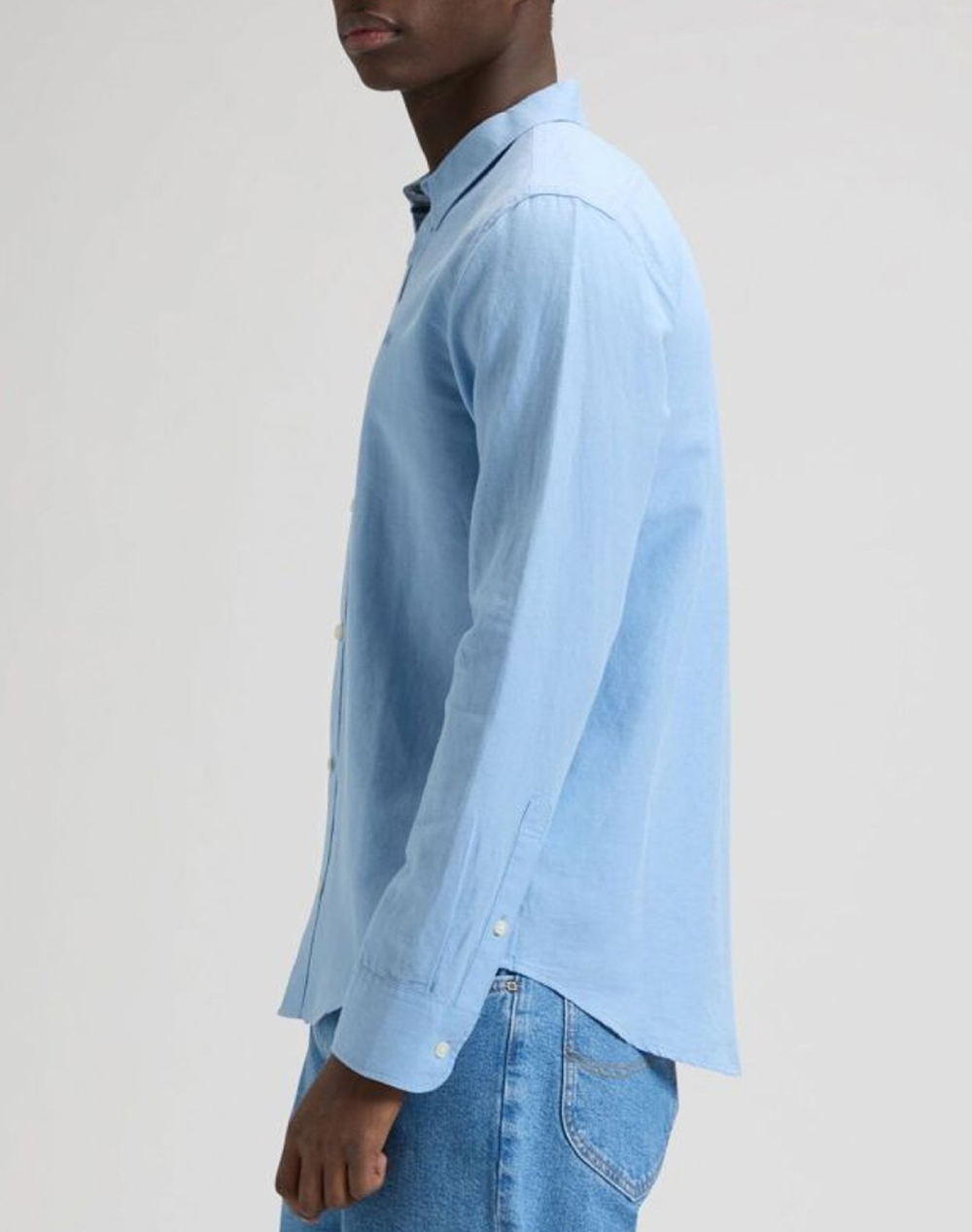 Lee Shirt 112376556-Halogen Lightblue ανδρικά ρούχα πουκάμισα Politikos Shop Πολιτικός