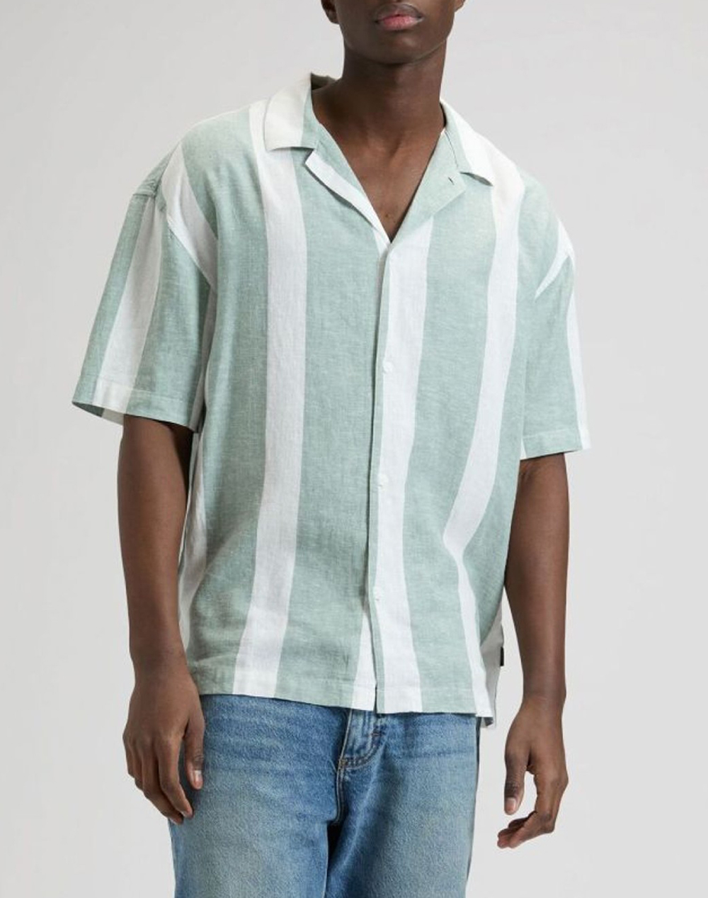 LEE RLX RESORT SHIRT 112376554-DESERT SAGE STRIPE LightGreen