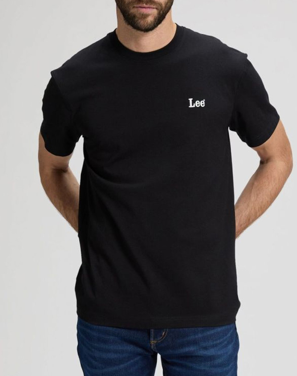 LEE SS SMALL LOGO TEE 112376492-BLACK Black