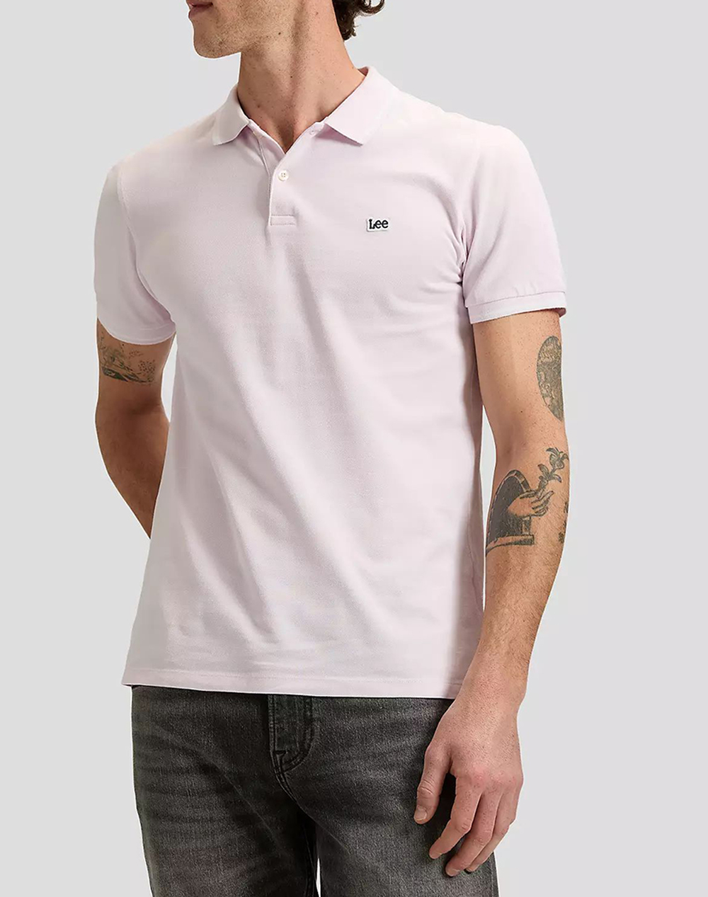 LEE PIQUE POLO 112376458-LIGHT ICY PINK LightPink