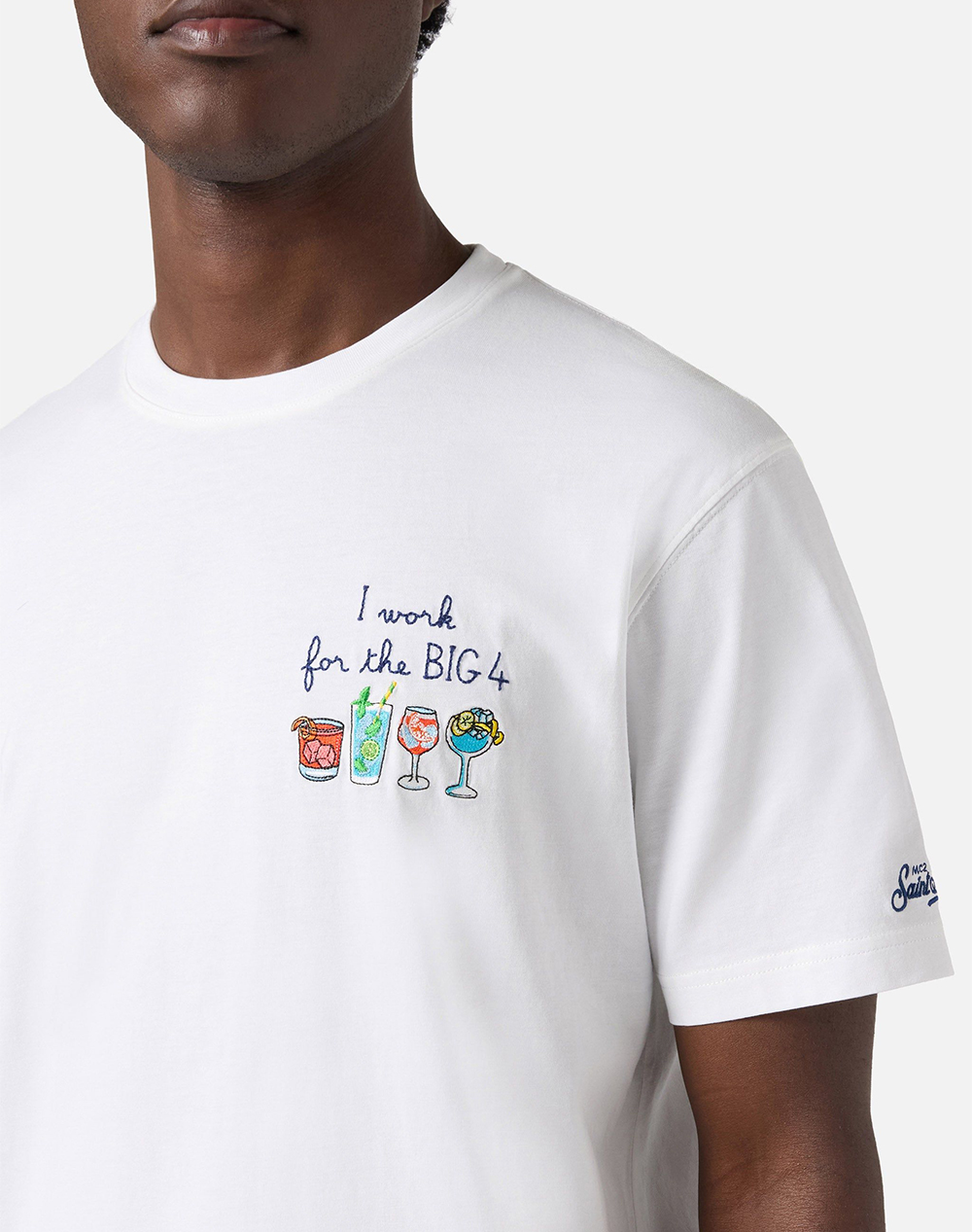 MC2 PORTOFINO-T-SHIRT-BIG FOUR 01N EMB POT0001-00156L-00156L White φωτογραφία