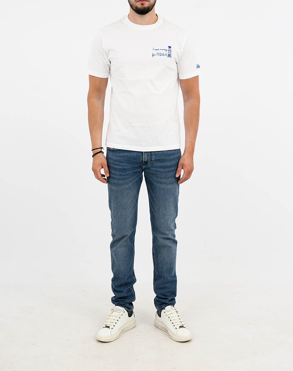 MC2 PORTOFINO-T-SHIRT-MONEY TEQUILA 01N EMB POT0001-01994L-01994L White φωτογραφία