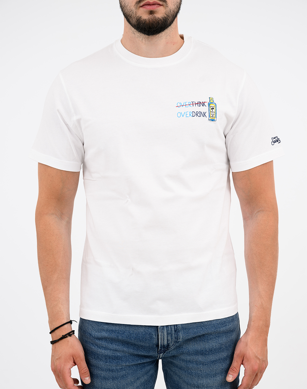 MC2 PORTOFINO-T-SHIRT-OVERDRINK 01N EMB POT0001-04466L-04466L White φωτογραφία