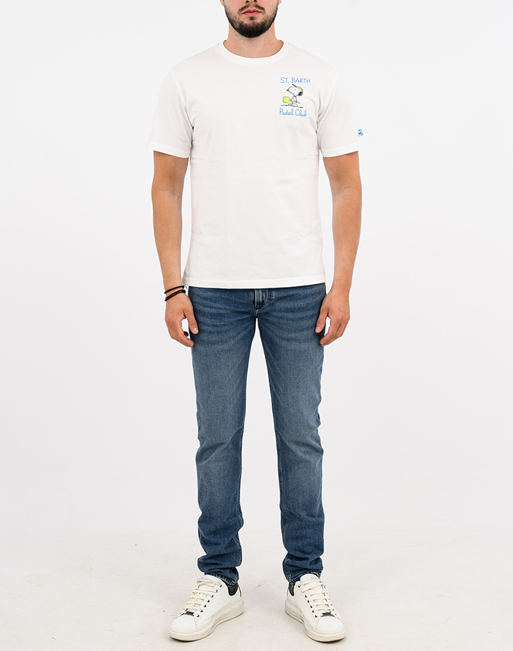 MC2 PORTOFINO-T-SHIRT-SNOOPY PADEL CLUB 01N EMB POT0001-02498L-02498L White φωτογραφία