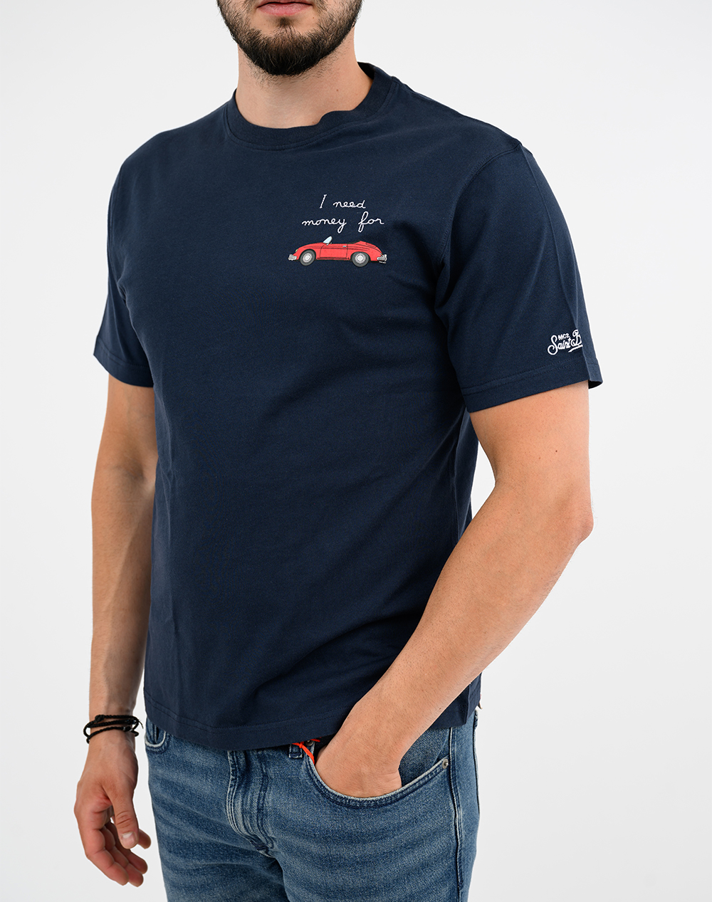 MC2 PORTOFINO-T-SHIRT-MONEY FOR CAR 61 EMB POT0001-02490L-02490L DarkBlue φωτογραφία