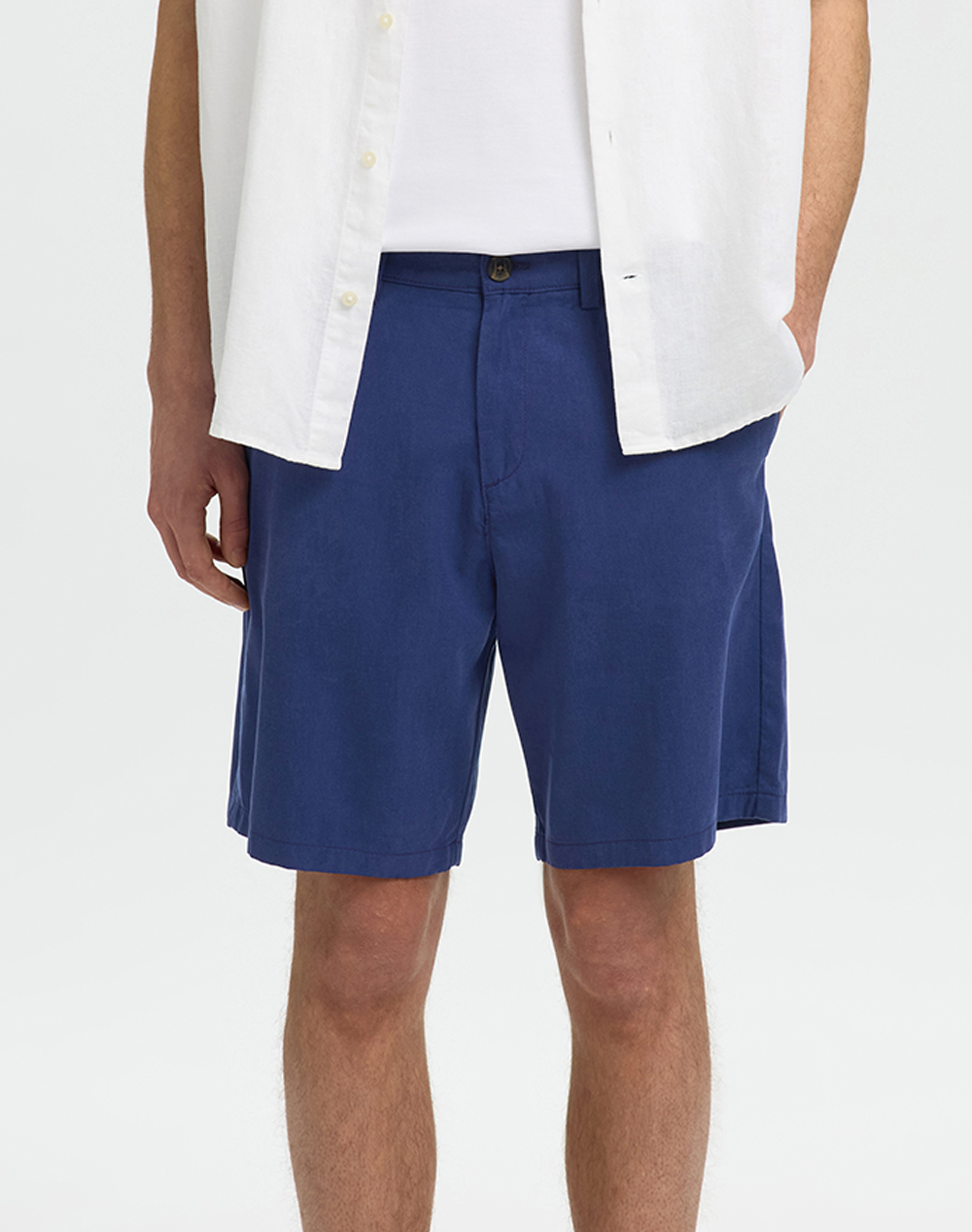 SELECTED SLHREGULAR-MILES SUMMER SHORTS 16101174-Ocean Cavern DarkBlue