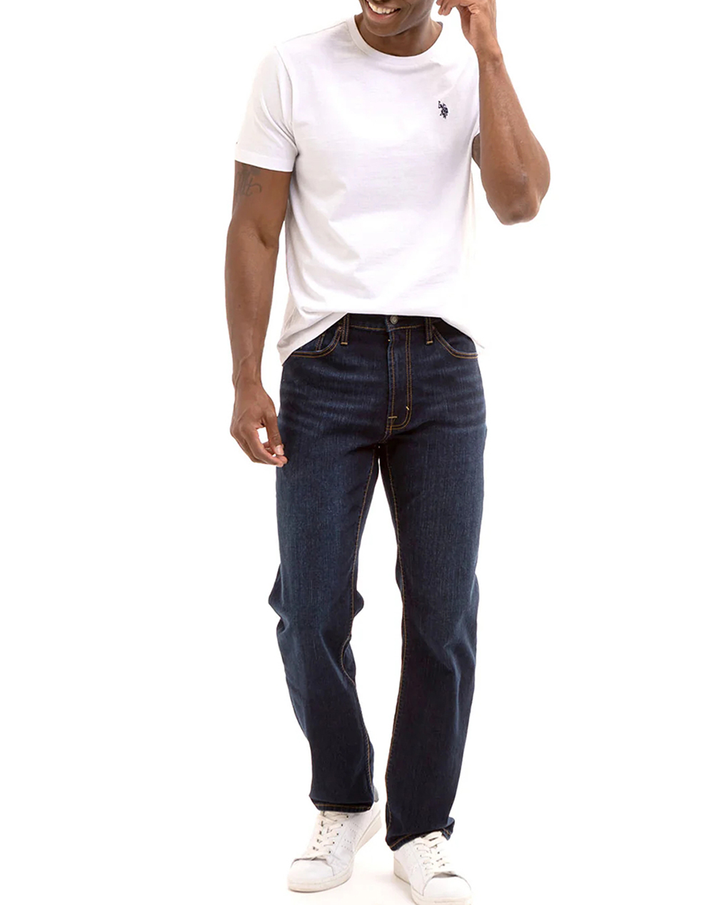Us Polo Assn Mick 000148 Eh33 T-Shirt Ss Μπλούζα Ανδρικό Us43154015P400-100 White ανδρικά ρούχα μπλούζες Politikos Shop Πολιτικός