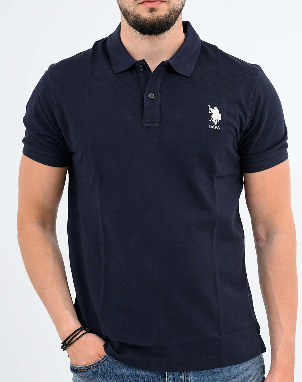 Us Polo Assn Flyn 000272 Cbp5 Pack Of 50 Ss Ανδρικό Us43197004P50-177 Darkblue ανδρικά ρούχα μπλούζες Politikos Shop Πολιτικός
