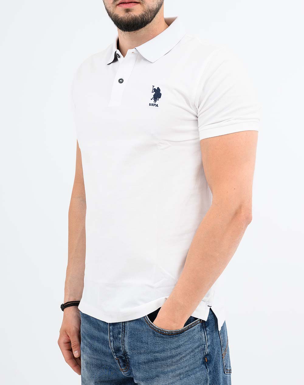 Us Polo Assn Flyn 000272 Cbp5 Pack Of 50 Ss Ανδρικό Us43197004P50-100 White ανδρικά ρούχα μπλούζες Politikos Shop Πολιτικός