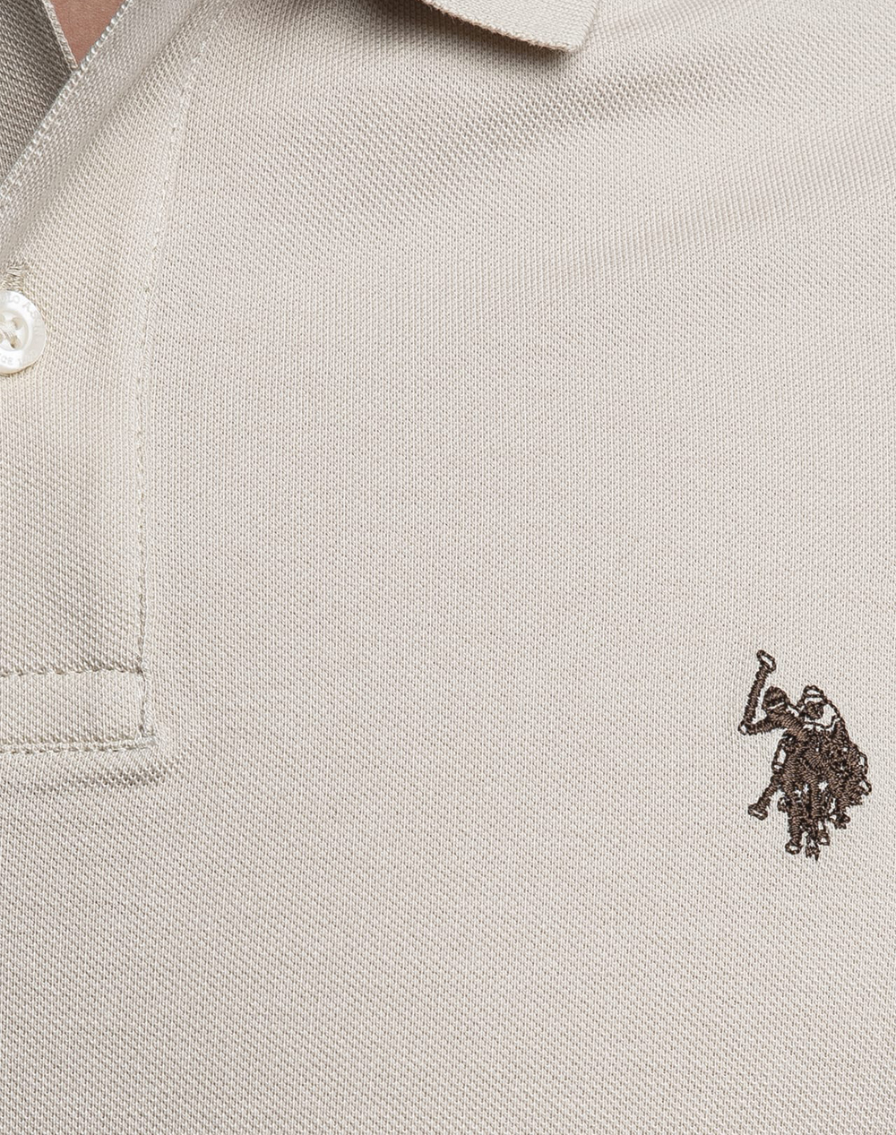 Us Polo Assn King 000147 Ehpd Pack Of 400 Uspa Basic Ss Μπλούζα Ανδρικό Us43197036P400-128 Biege ανδρικά ρούχα μπλούζες Politikos Shop Πολιτικός