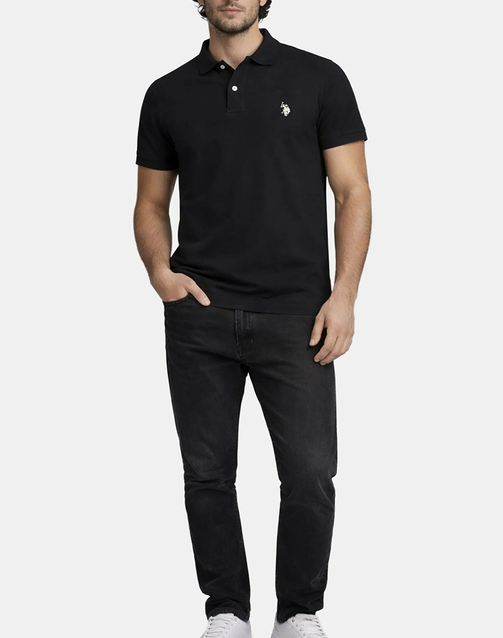 Us Polo Assn King 000147 Ehpd Pack Of 400 Uspa Basic Ss Μπλούζα Ανδρικό Us43197036P400-199 Black ανδρικά ρούχα μπλούζες Politikos Shop Πολιτικός