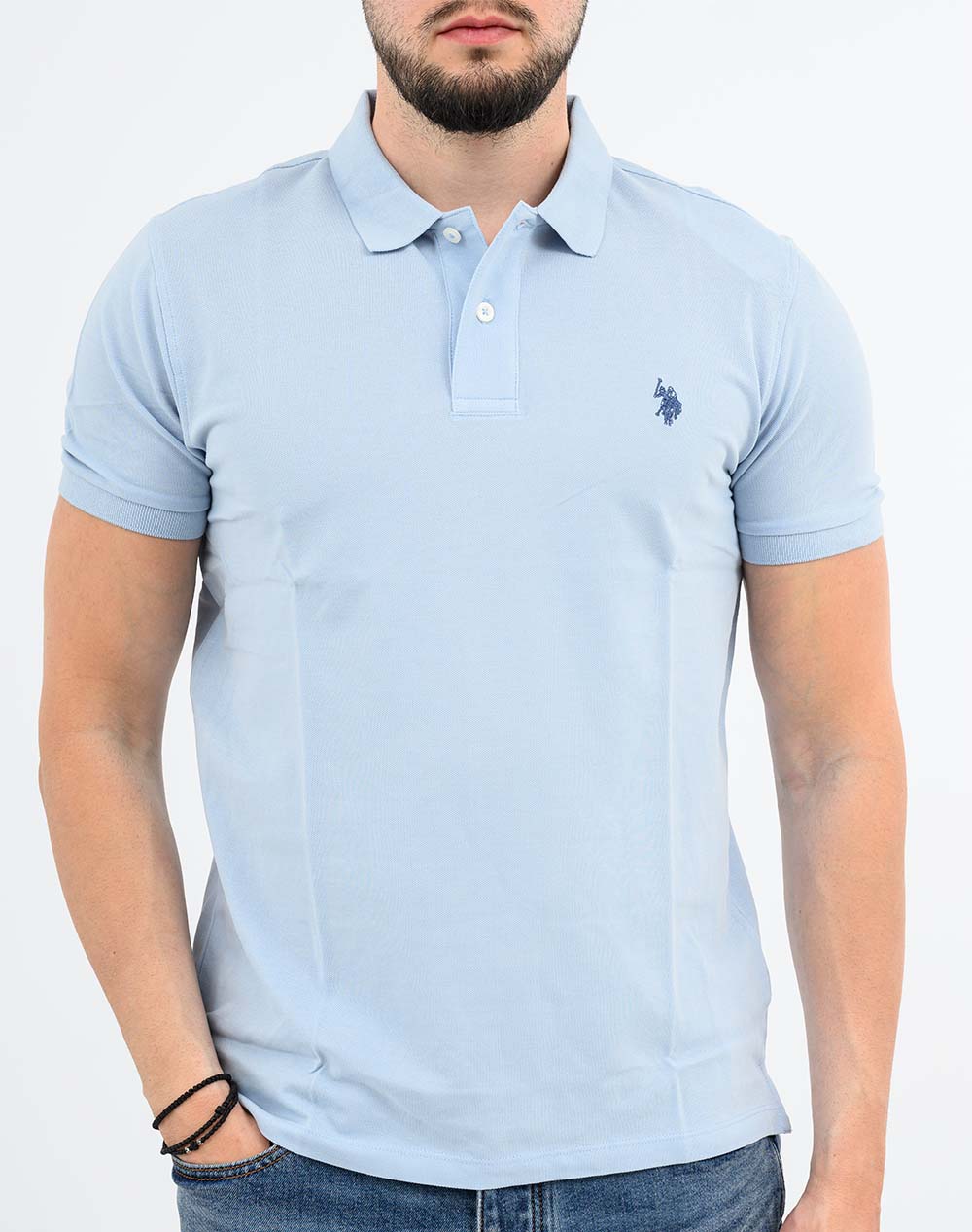 Us Polo Assn King 000147 Ehpd Pack Of 400 Uspa Basic Ss Μπλούζα Ανδρικό Us43197036P400-103 Lightblue ανδρικά ρούχα μπλούζες Politikos Shop Πολιτικός