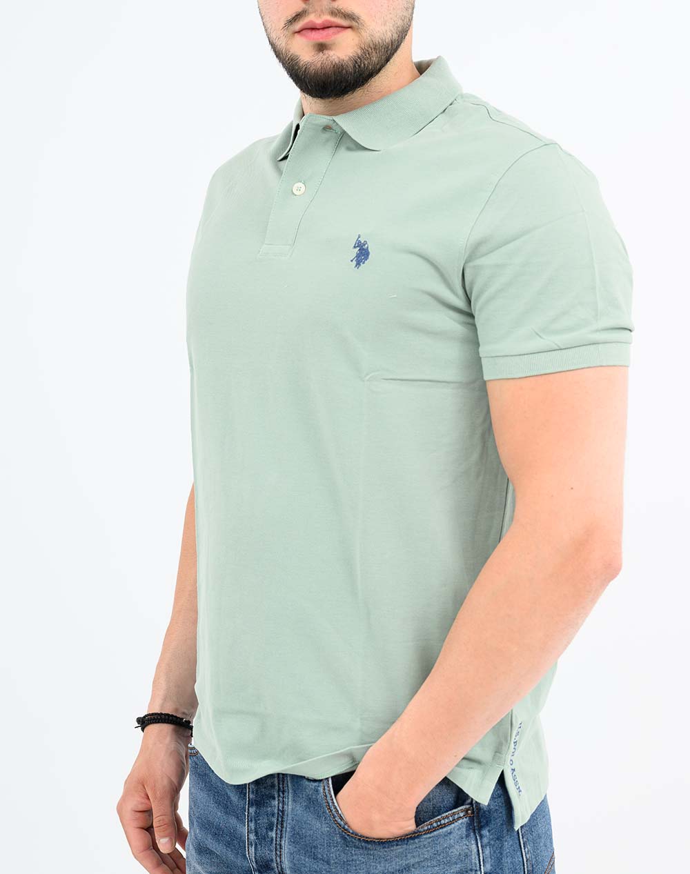 Us Polo Assn King 000147 Ehpd Pack Of 400 Uspa Basic Ss Μπλούζα Ανδρικό Us43197036P400-143 Lightgreen ανδρικά ρούχα μπλούζες Politikos Shop Πολιτικός