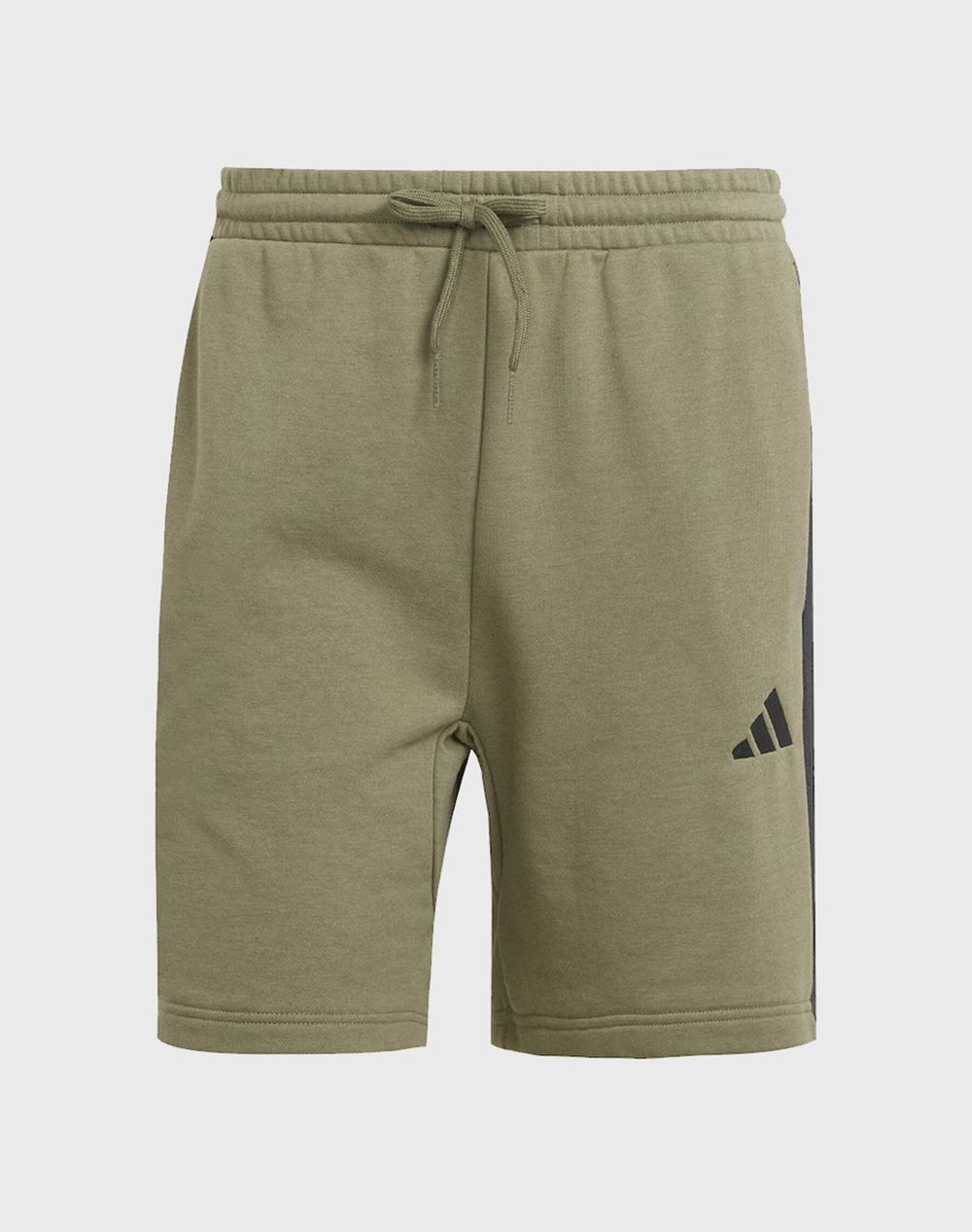 Adidas Ανδρική Βερμούδα Φούτερ Λαδί Βαμβάκι Πολυεστέρας Ρεγιόν