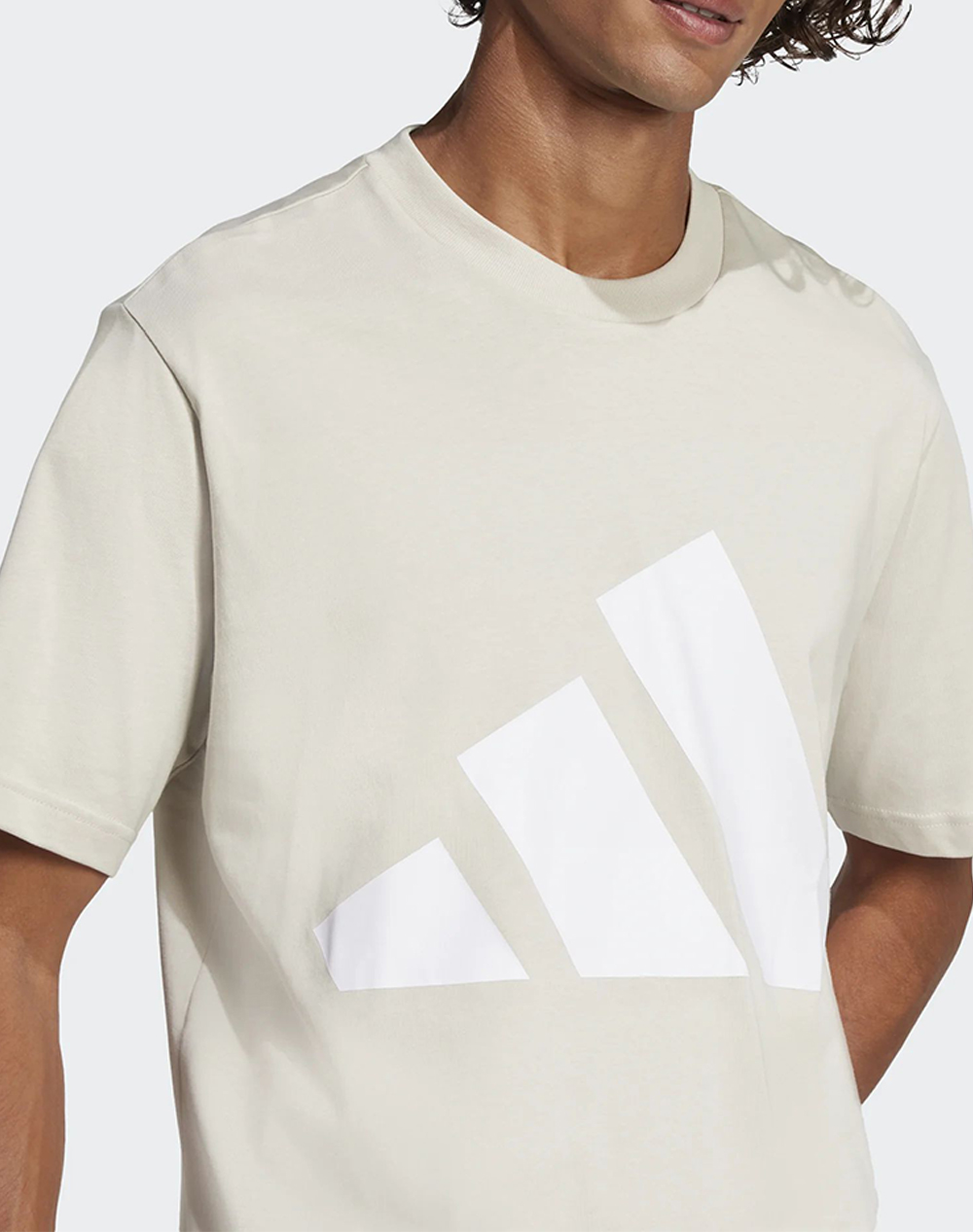 Adidas M Bl Sj T Je8933-Wonalu White Ecru ανδρικά ρούχα μπλούζες T-Shirt Politikos Shop Πολιτικός