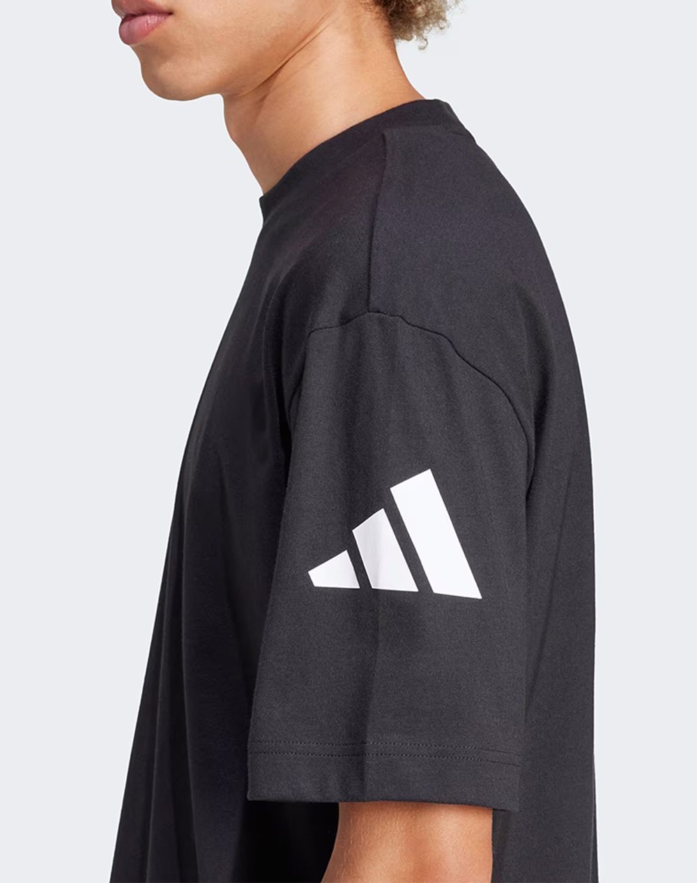 Adidas M Sj T Jf3615-Black Black ανδρικά ρούχα μπλούζες T-Shirt Politikos Shop Πολιτικός