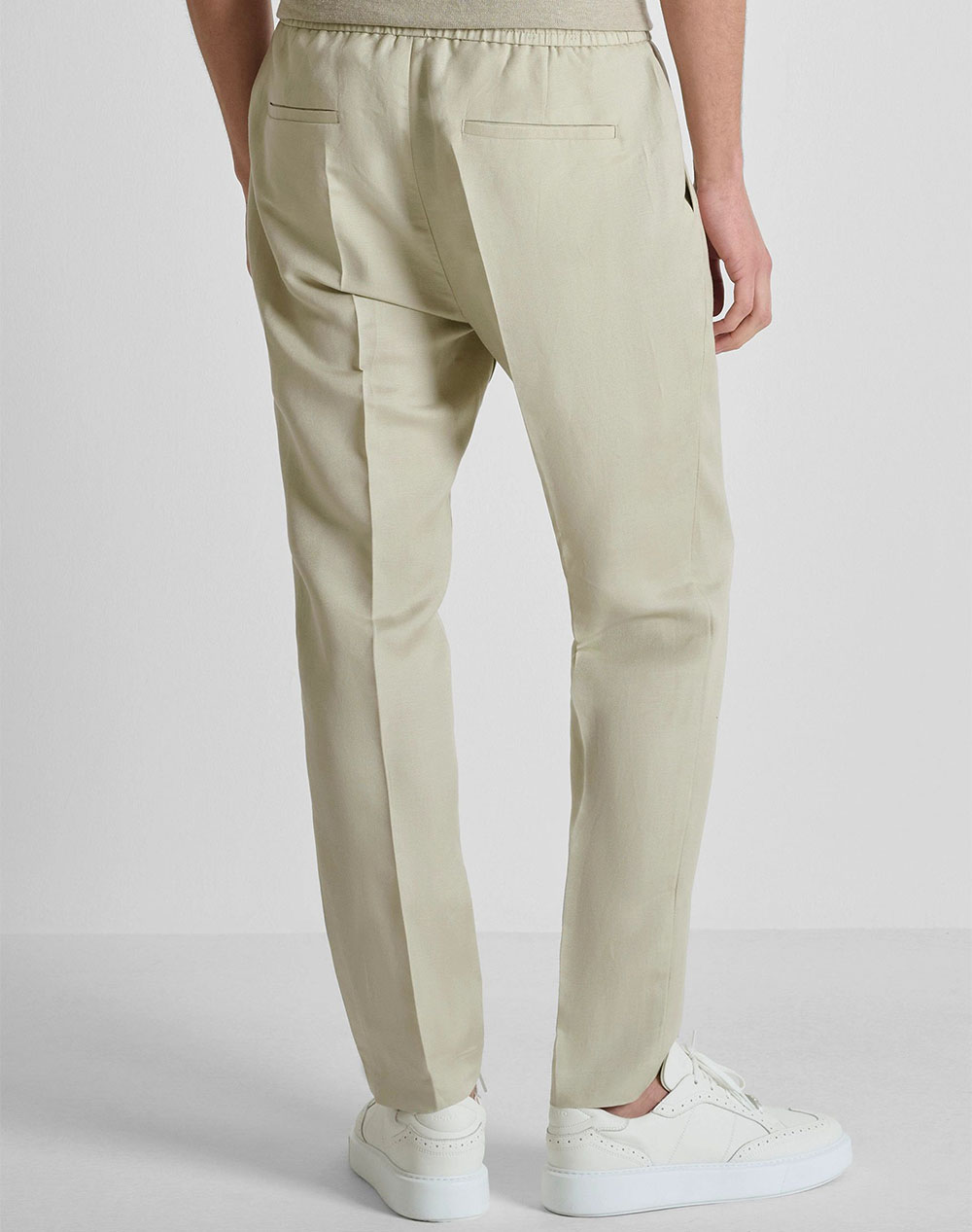 ANTONY MORATO MMTR00790FA900135 MIN OF 6 TROUSERS NEIL REGULAR FIT IN SLUB LINEN VISCOSE BLEND FABRIC ΠΑΝΤΕΛΟΝΙ ΑΝΔΡΙΚΟ TR00790FA900135-2107 Biege φωτογραφία