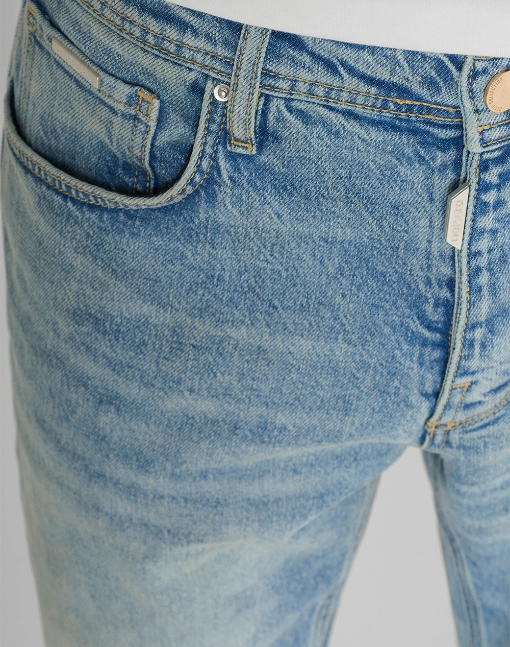 Antony Morato Pre Mmdt00299Fa750624 Jeans Jimi Slim Cropped Fit In Rigid Deep Sky Denim Παντελόνι Ανδρικό Dt29975624W2234-7010 Denimlightblue ανδρικά 