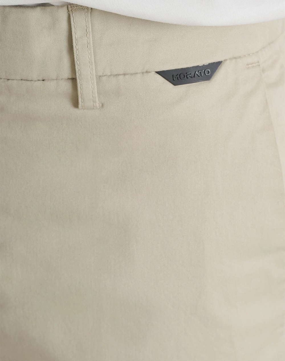 Antony Morato Mmsh00225Fa800197 Min Of 6 Shorts Mark Slim Fit In Stretch Twill Cotton Blend Fabric With Logoed Rubber Flag Σορτς Ανδρικό Sh00225Fa8001