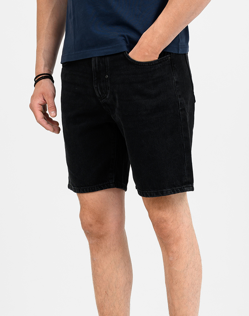 ANTONY MORATO ANTONY MORATO MMDS00084FA7001431W02263 MIN OF 10 DENIM SHORT TOM REGULAR FIT IN RIGID BLACK-BLACK DENIM DENIM SHORT TOM REGULAR FIT IN RIGID BLACK-BLA