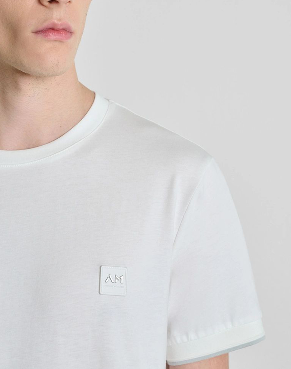 Antony Morato Mmks02641Fa100240 Min Of 6 T-Shirt Regular Fit Μπλούζα Ανδρικό Ks02641Fa100240-1011 Cream ανδρικά ρούχα μπλούζες Politikos Shop 