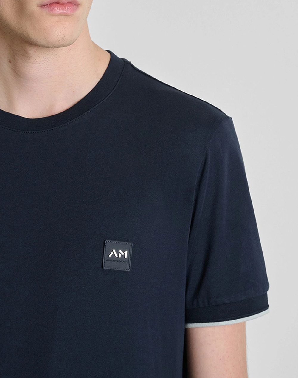 Antony Morato Mmks02641Fa100240 Min Of 6 T-Shirt Regular Fit Μπλούζα Ανδρικό Ks02641Fa100240-7139 Navyblue ανδρικά ρούχα μπλούζες Politikos Shop 